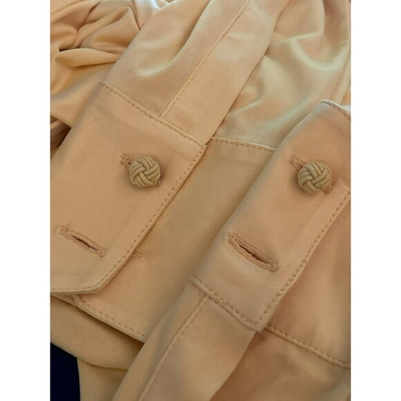 Pink Tartan Bright Yellow Button Up Blouse Size Small Timeless Long Sleeve - Picture 5 of 5